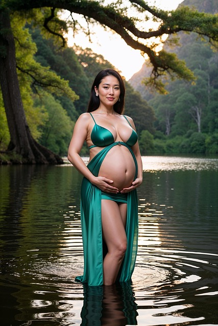 Ai Genereret, Kvinde, Gravid, Asiatisk