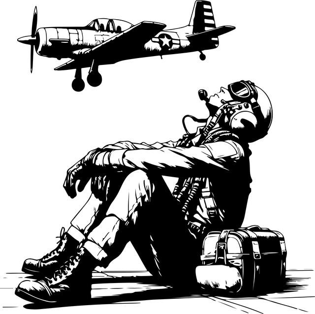 Free ai generated lonely man vector