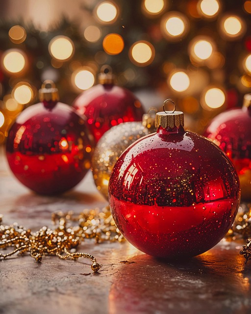 Free ai generated christmas christmas balls illustration