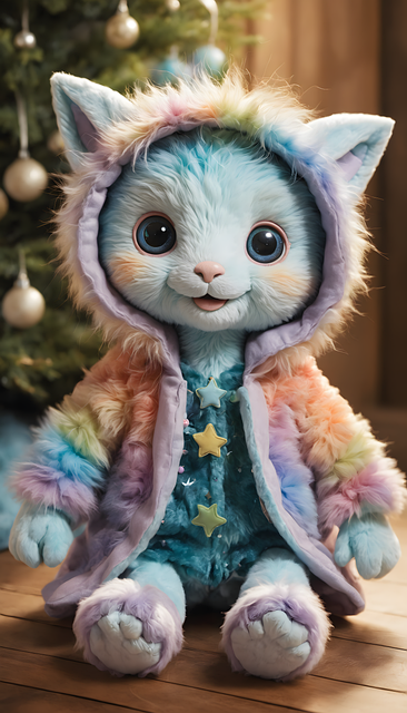 Free ai generated feline creature illustration