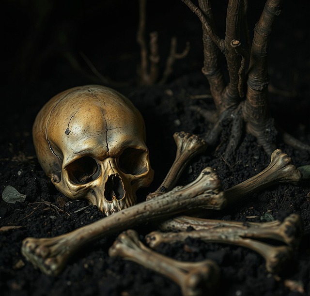 Free ai generated bones skeleton illustration