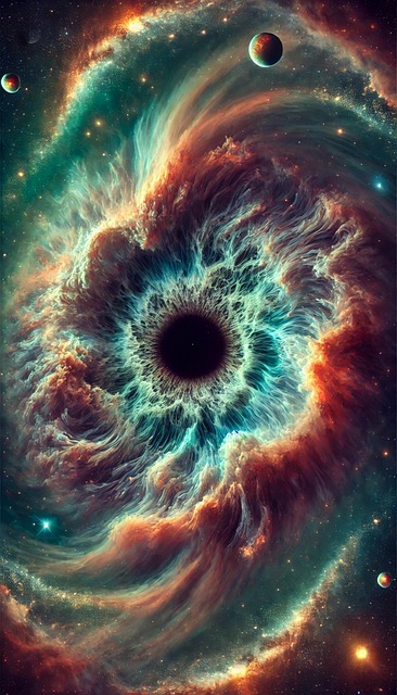 Free ai generated blackhole space illustration