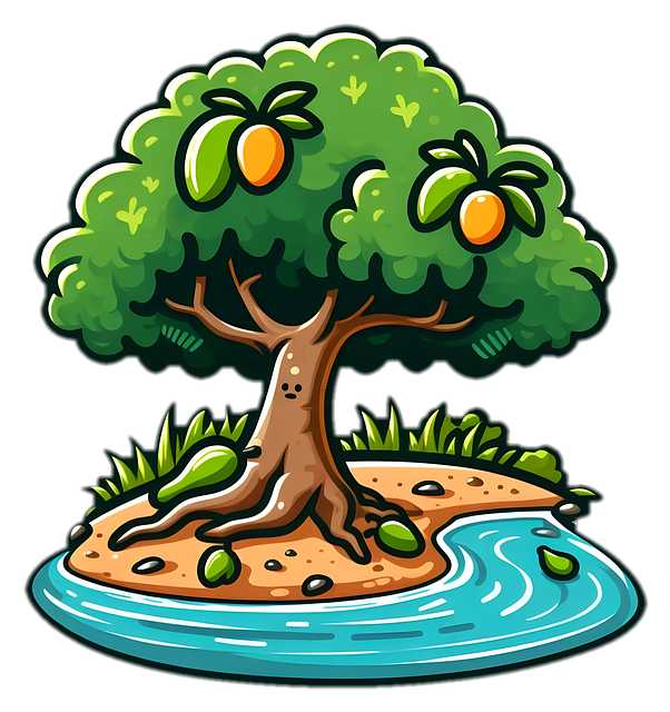 Free ai generated tree mango illustration