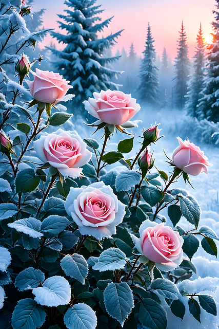 Winter Roses Pic Download Roses, Winter, Flower. Royalty-Free Stock Illustration Image ...