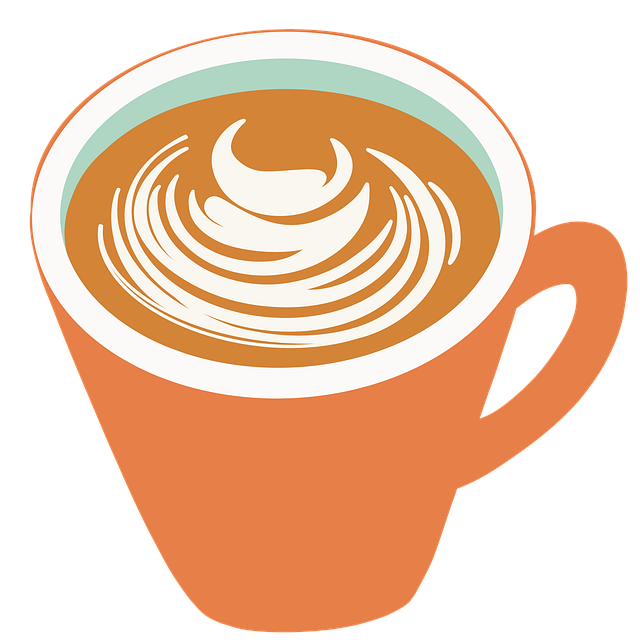 Free cup drink cappuccino illustration
