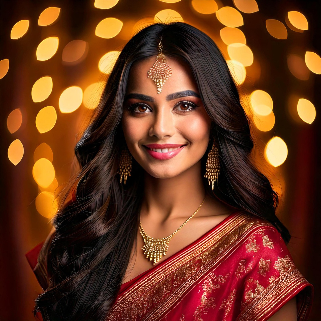 Saree, Indisk, Kvinde, Model, Mode, Tøj