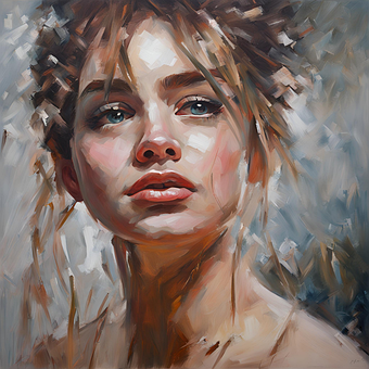 Free Woman Painting illustration and picture