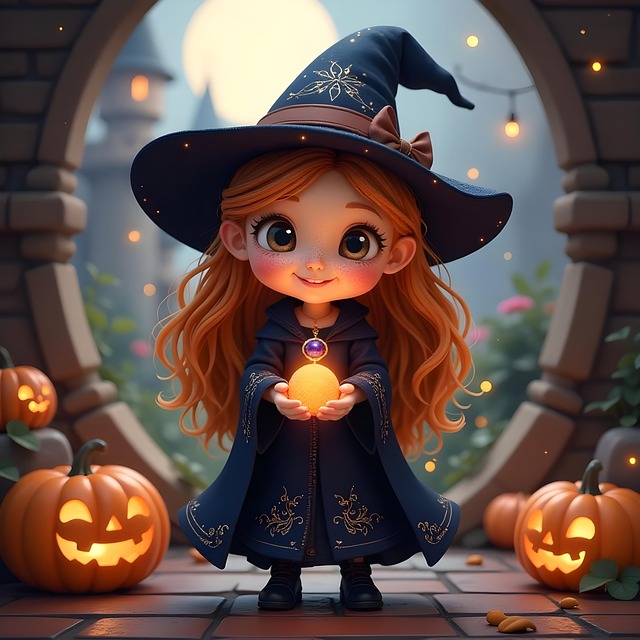 Download free HD stock image of Ai Generated Girl Free ai generated girl witch illustration