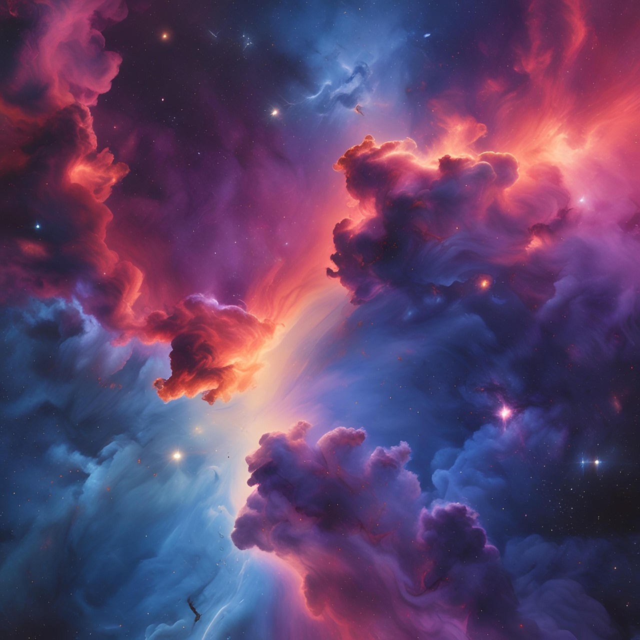 Download Ai Generated, Nebulae, Galaxy. Royalty-Free Stock Illustration ...