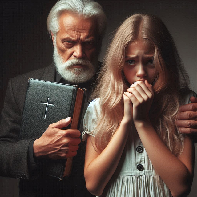 Free ai generated religion sad girl illustration