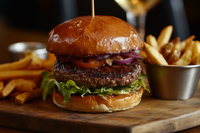 Hamburguesa, Comida, Lujo, Cena
