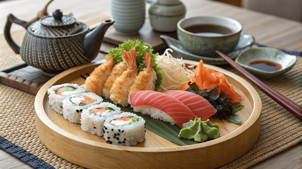 Sushi, Sashimi, Ramen, Tempura, Missô