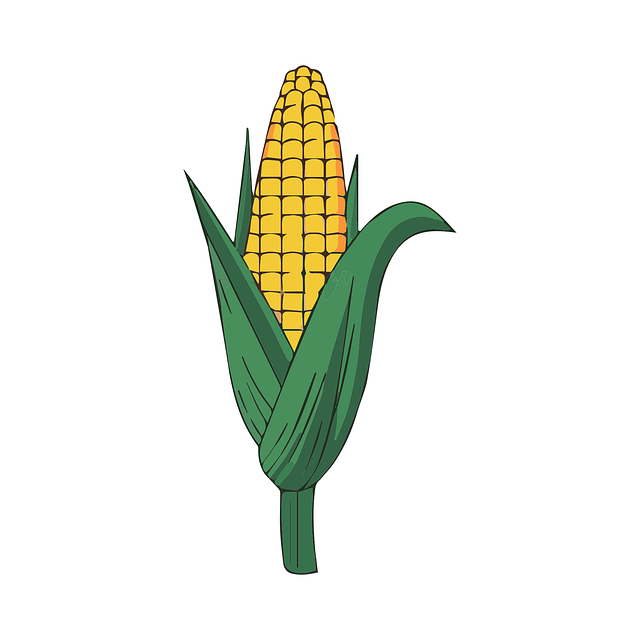 Free ai generated corn icon vector