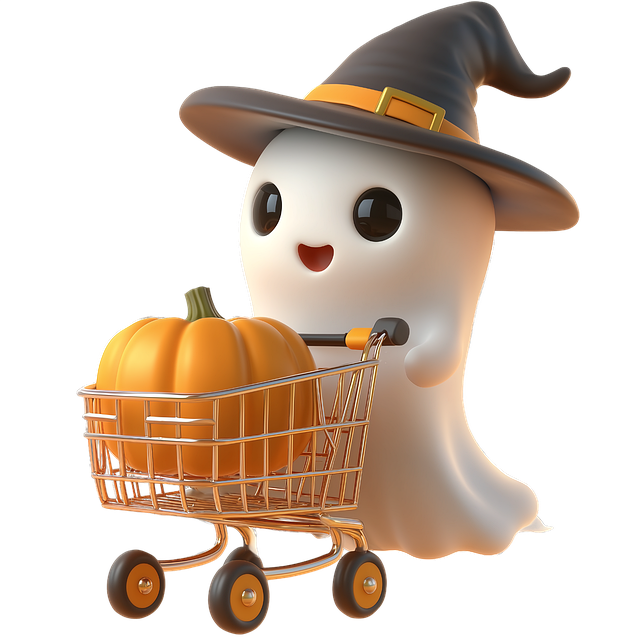 Free ai generated ghost witch hat illustration