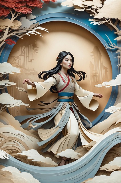 Free geisha japan kimono illustration