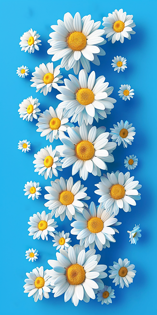Free ai generated daisies flowers illustration