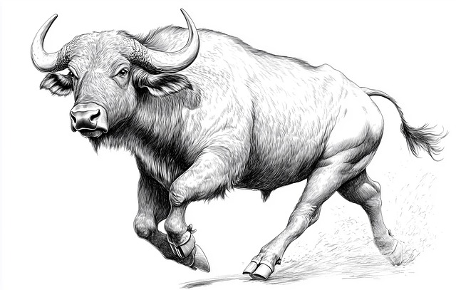 Free ai generated buffalo animal illustration