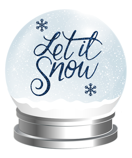 Free snowglobe winter decoration illustration