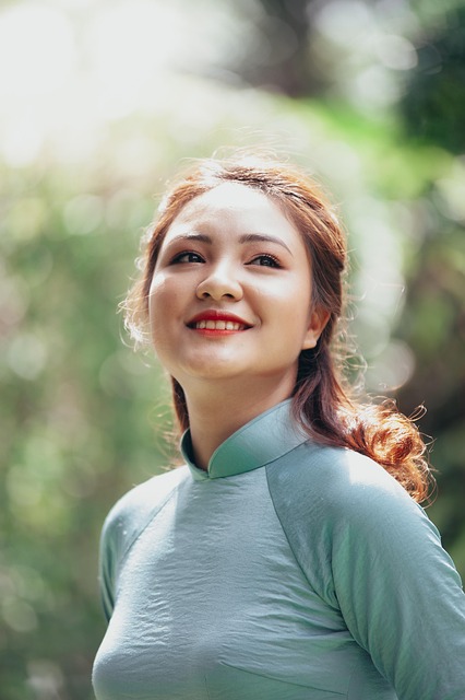Vrouw, Portret, Aziatisch, Saigon