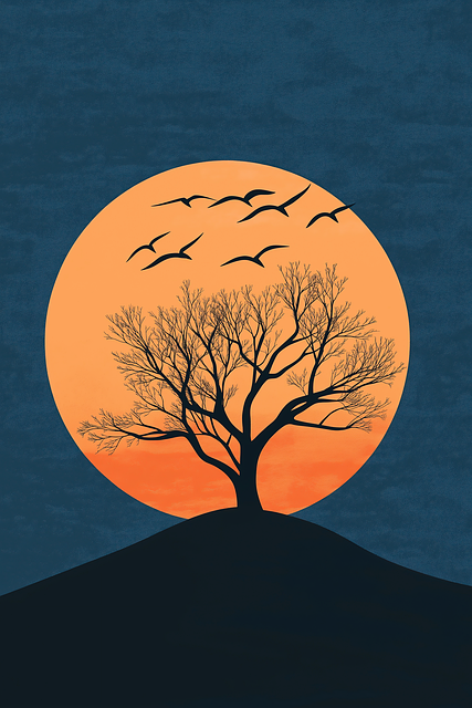 Free sun sunset orange illustration