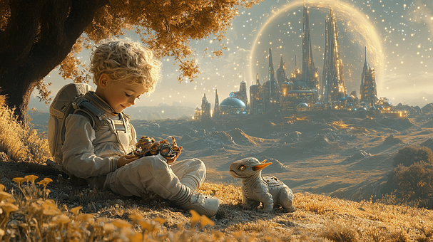 Free Ai Generated Boy illustration and picture