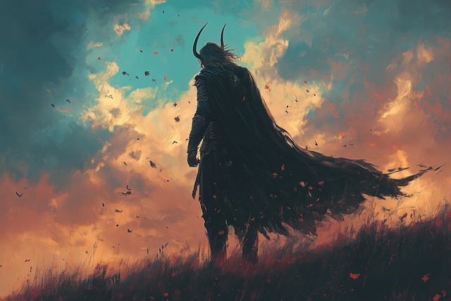 Free loki norse mythology illustration