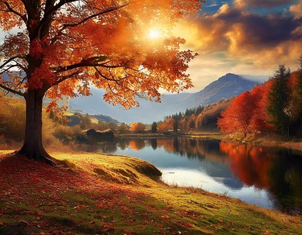 Free Lake Nature illustration and picture