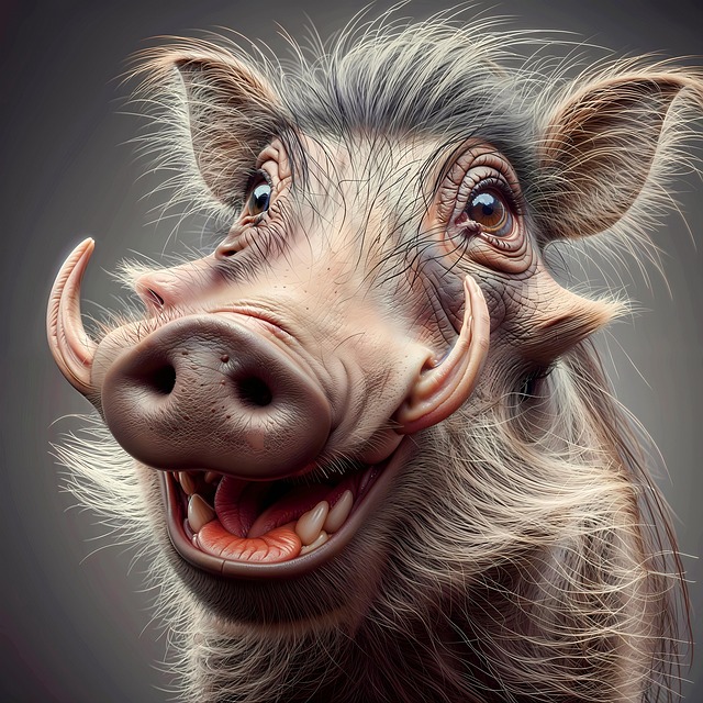 Free warthog pig africa illustration