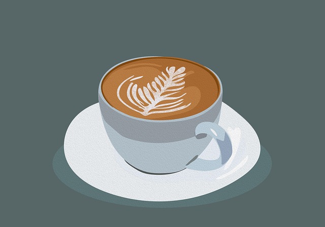 Free coffee caffeine art illustration