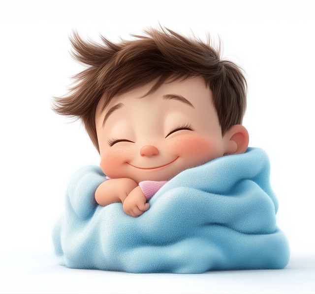 Free baby cartoon smiling illustration