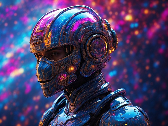 Free ai generated robot cyborg illustration