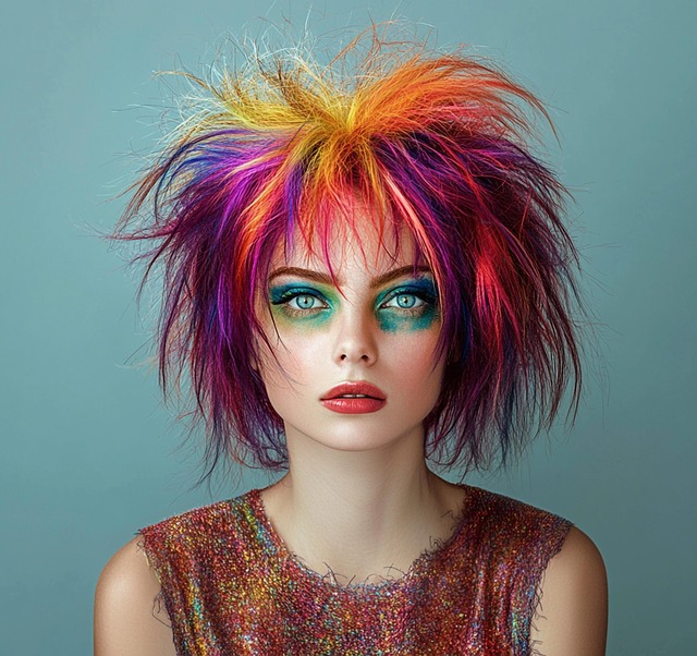 Beschwingt, Mehrfarbige Haare