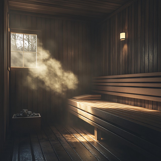 Free sauna steam relaxation illustration