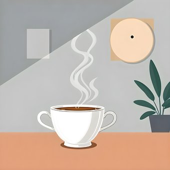 Free Cup Watercolor illustration and picture