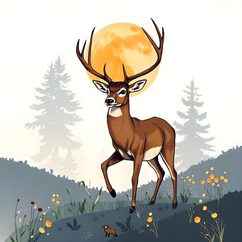 Free Deer Animal illustration and picture