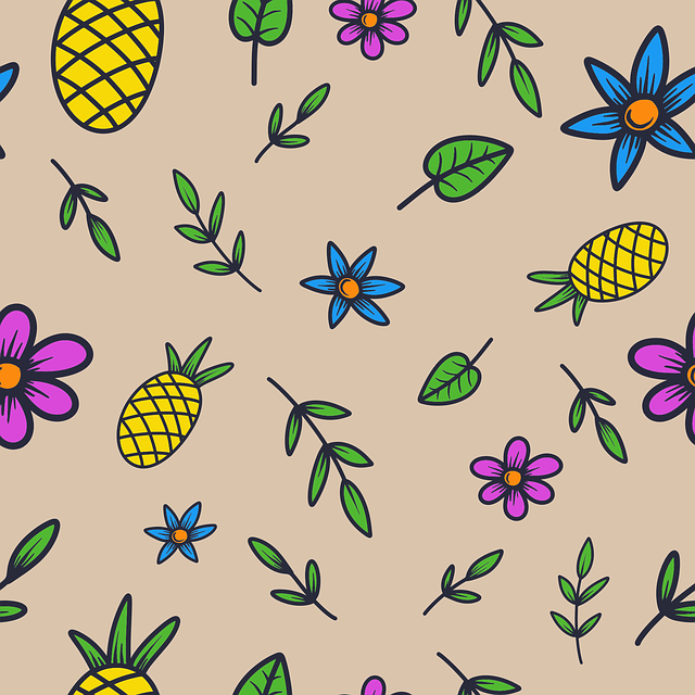 Download free HD stock image of Pineapple Leaves Free pineapple leaves pattern illustration