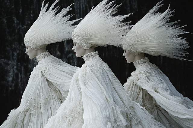 Free ai generated women white illustration