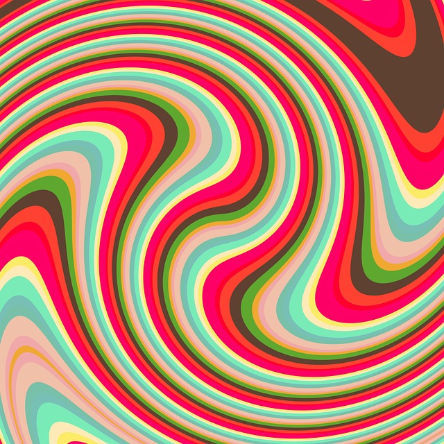 Free swirl pattern design illustration