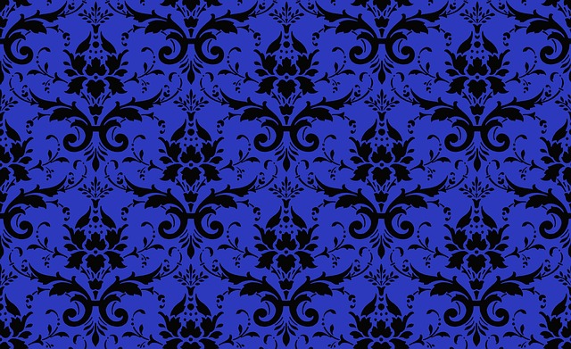 Free damask pattern vintage illustration