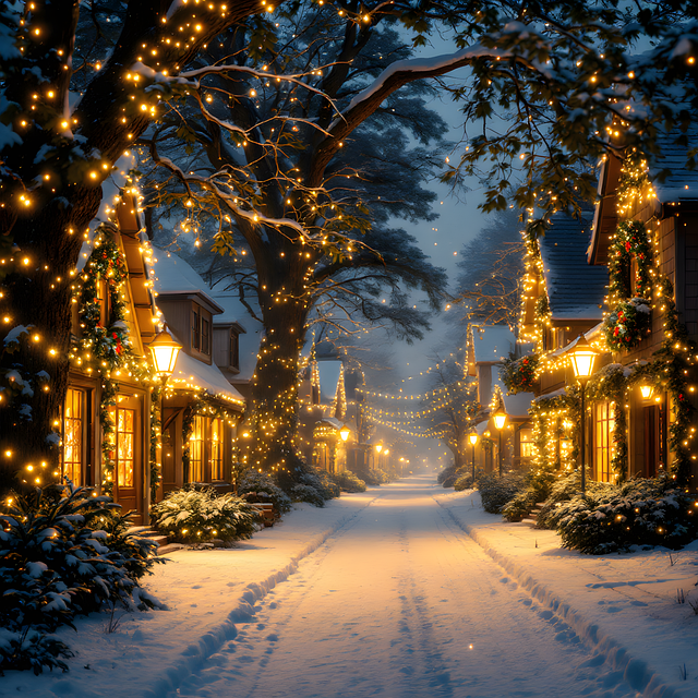 Ai Generado, Navidad, Calle, Decoración