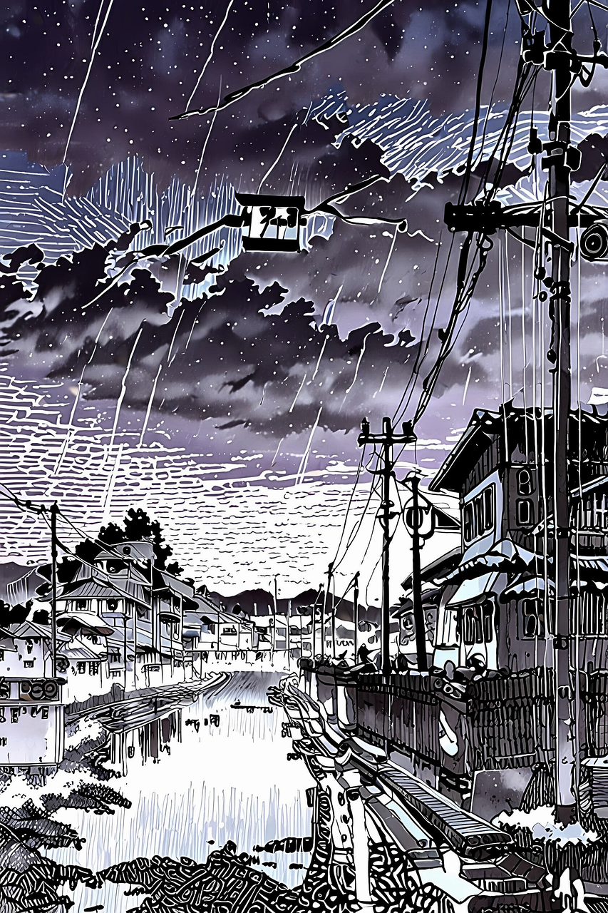 Download Rain, Sky, Landscape. Royalty-Free Stock Illustration Image ...