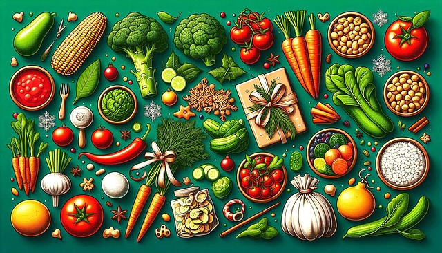 Free ai generated vegetables food illustration