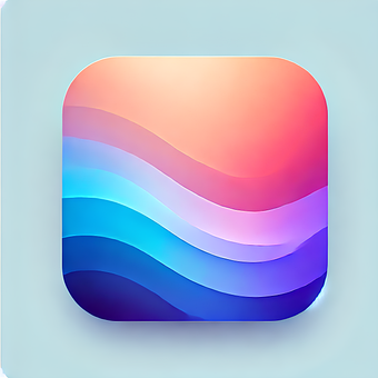 Valuri, Modern, Gradient De Culoare