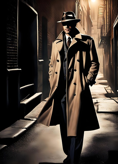 Free ai generated gumshoe detective illustration