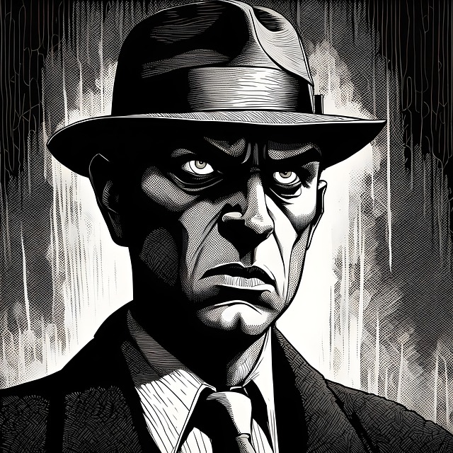 Free ai generated man mysterious illustration