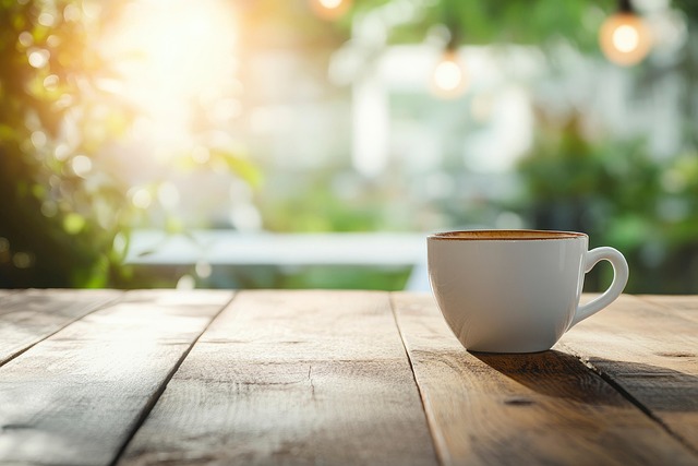 Ai Gerado, Café, Copo, Fundo