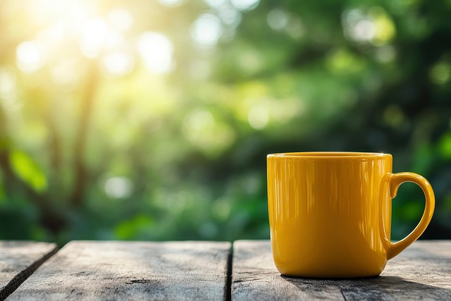 Ai Gerado, Café, Copo, Fundo