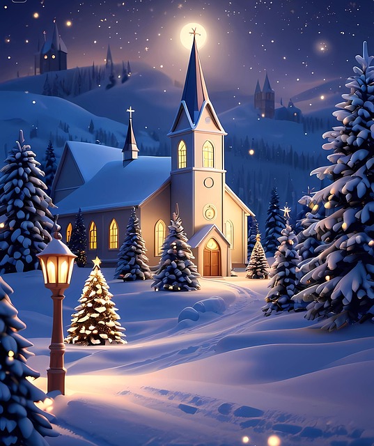 Ai Genereret, Jul, Kirke, Nat, Vinter