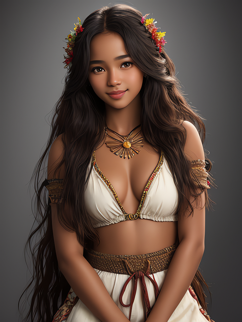 Free ai generated woman young illustration