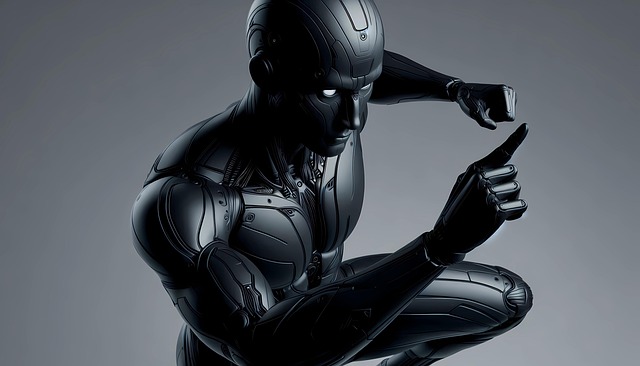 Free ai generated man robot illustration
